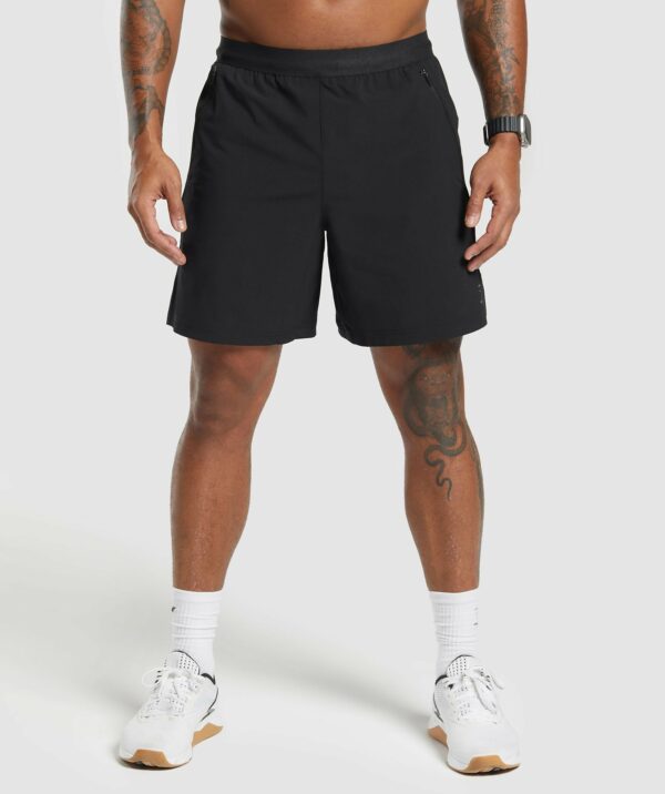 Apex 7" Hybrid Shorts Black