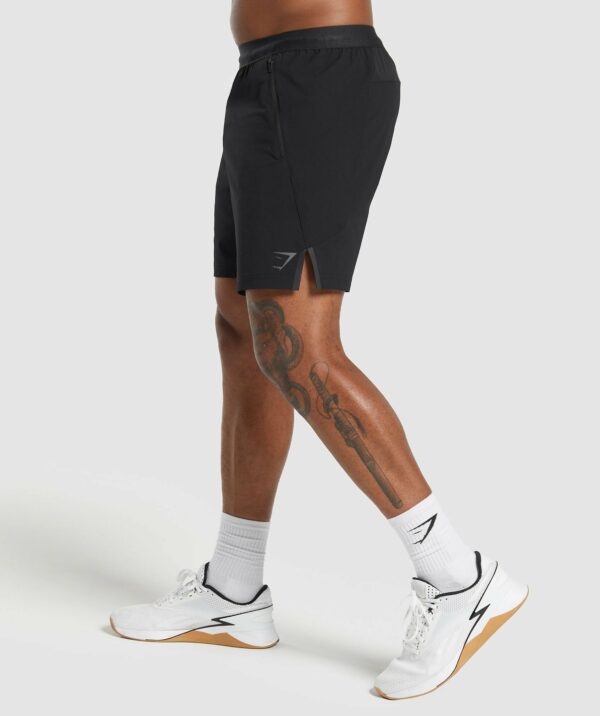 Apex 7" Hybrid Shorts Black - Image 3