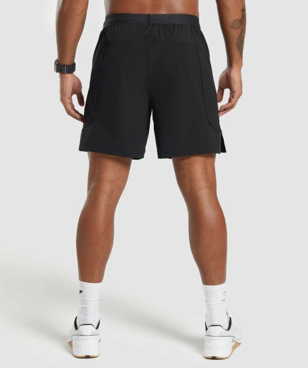 Apex 7" Hybrid Shorts Black - Image 2