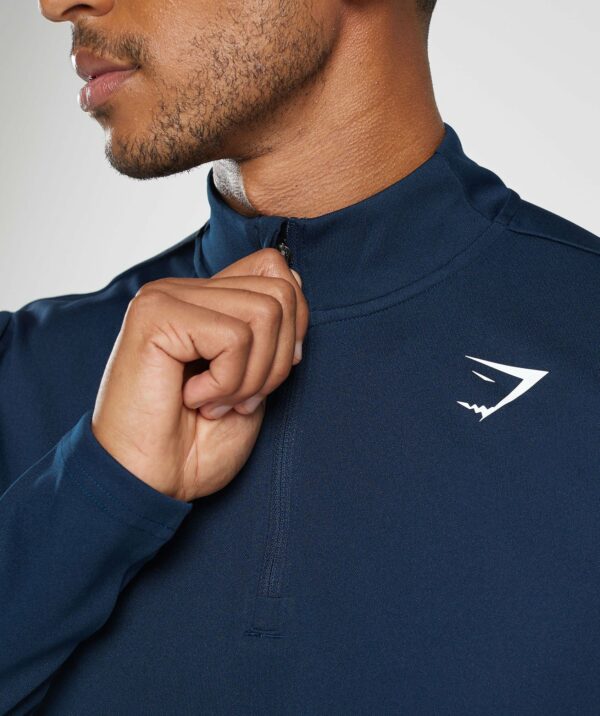 Arrival 1/4 Zip Pullover Navy - Image 5