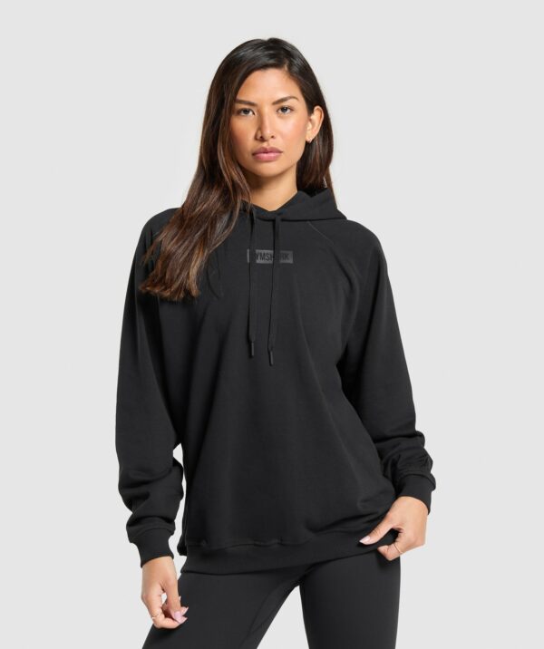 Block Oversized Hoodie Black