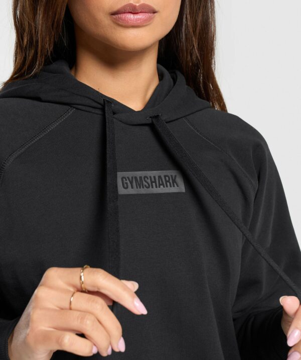 Block Oversized Hoodie Black - Image 4