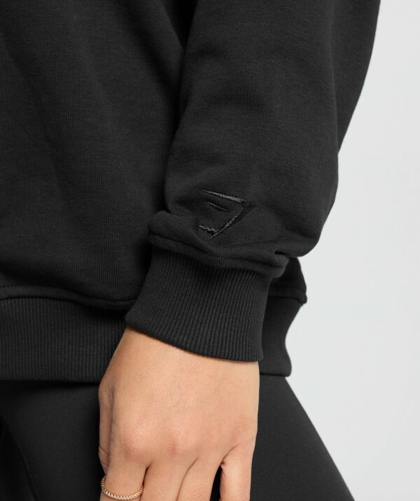 Block Oversized Hoodie Black - Image 5