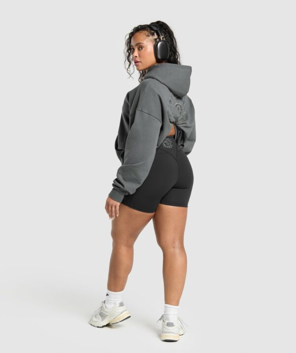 Back Gains Graphic Hoodie Graphite Grey - immagine 4