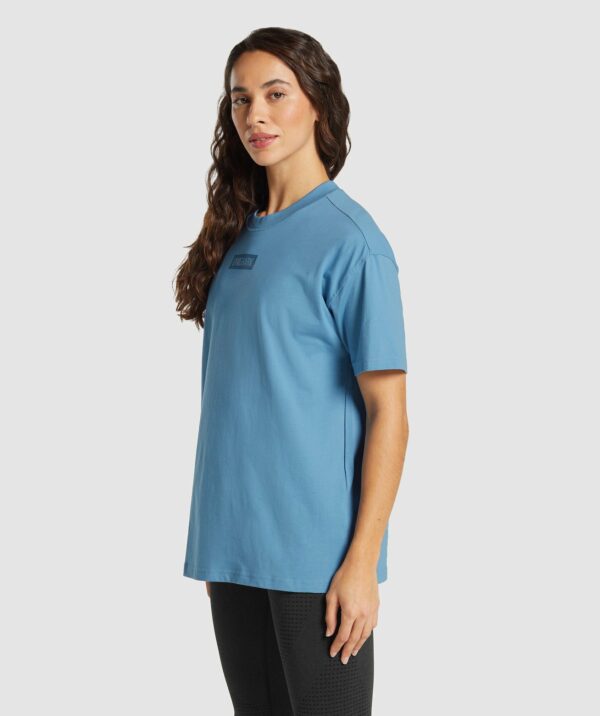 Block Oversized T-Shirt Classic Blue - immagine 3