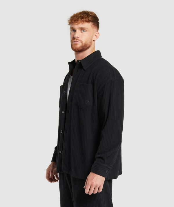 Cord Overshirt Black - immagine 3