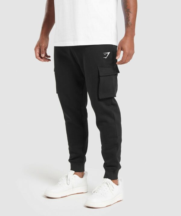 Crest Cargo Joggers Black