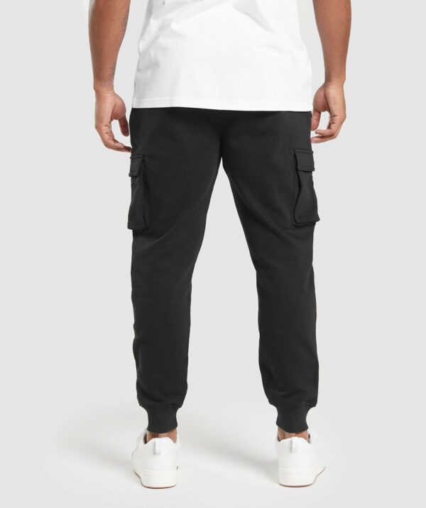 Crest Cargo Joggers Black - Image 3