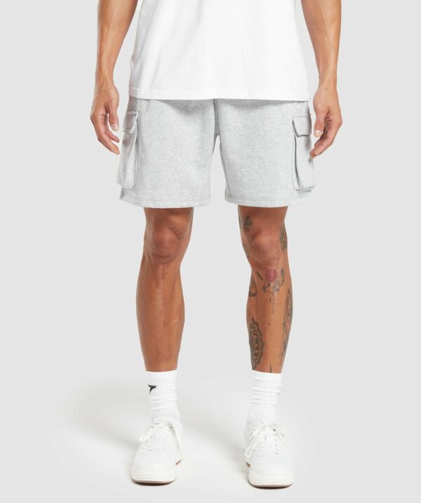 Crest Cargo Shorts Light Grey Marl - immagine 2