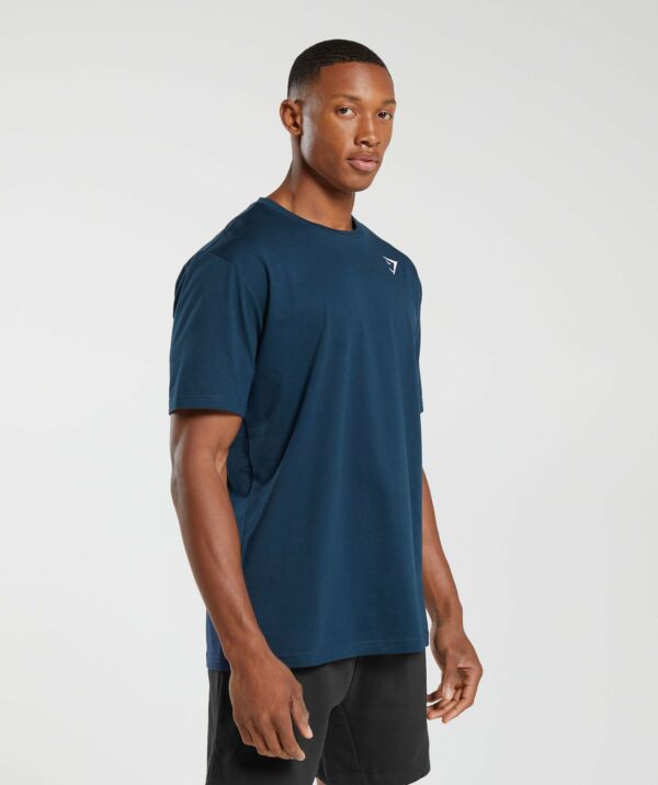 Crest T-Shirt Navy - Image 3