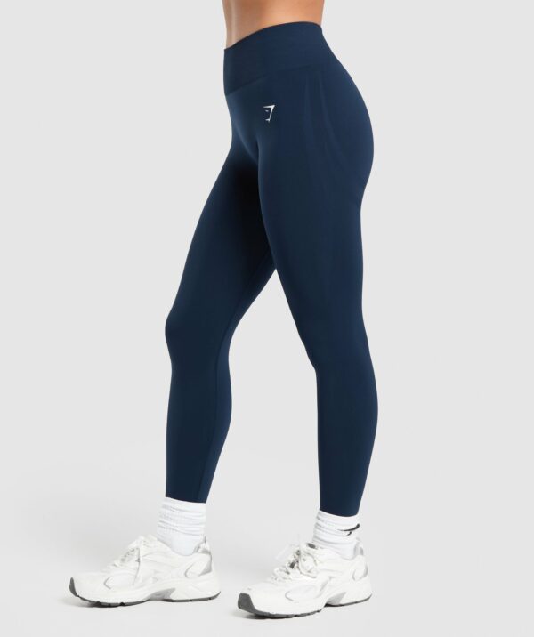 Everyday Seamless Leggings Blue - Image 3