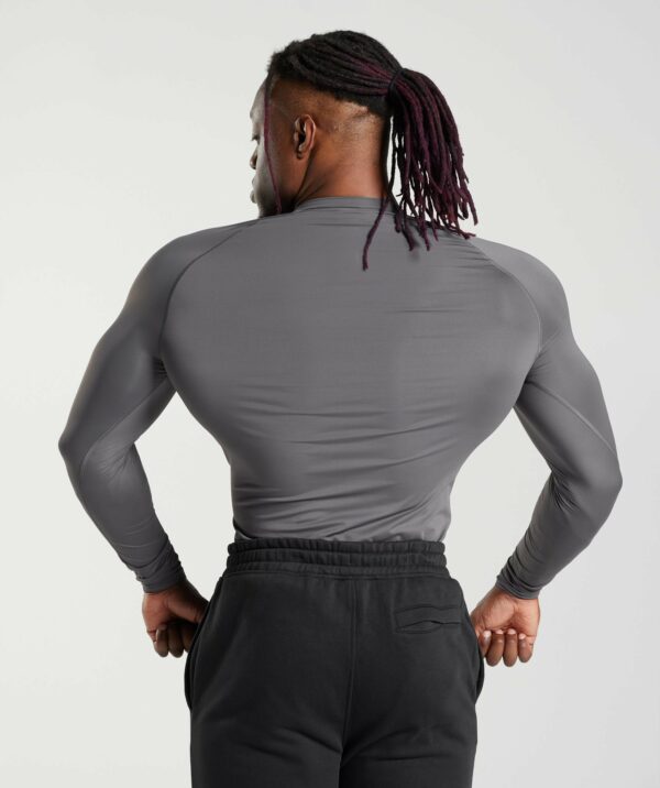 Element Baselayer Long Sleeve T-Shirt Silhouette Grey - Image 2