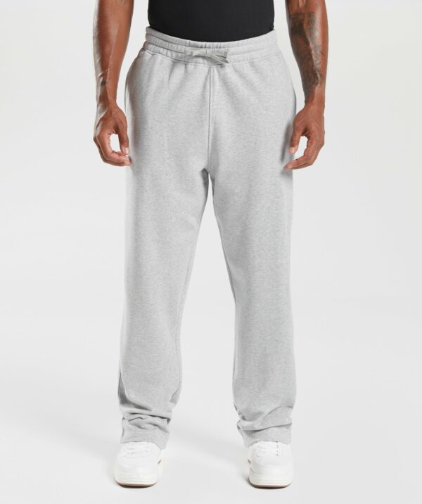 Crest Straight Leg Joggers Light Grey Marl