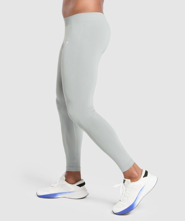 Everyday Seamless Baselayer Leggings Silver Grey - Image 3