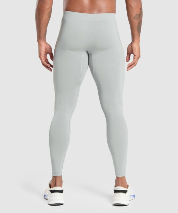 Everyday Seamless Baselayer Leggings Silver Grey - Image 2