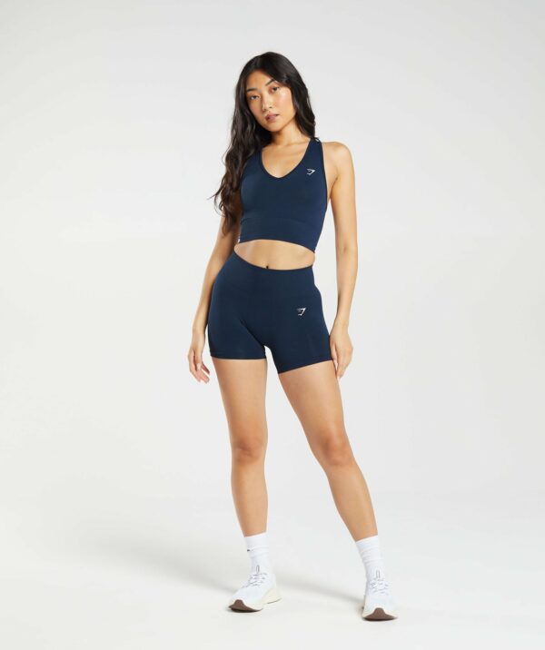 Everyday Seamless Shorts Navy - Image 4