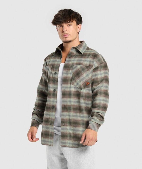 Flannel Shirt Strength Green - immagine 7