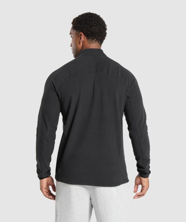 Fleece 1/4 Zip Black - Image 3