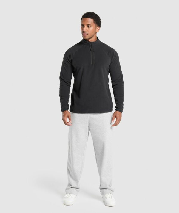 Fleece 1/4 Zip Black - Image 6