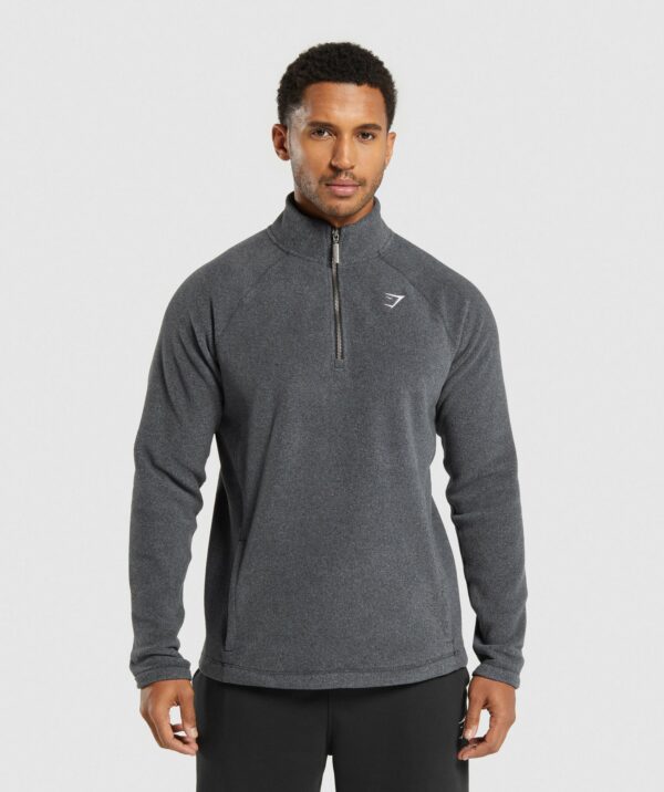 Fleece 1/4 Zip Black/Graphite Grey