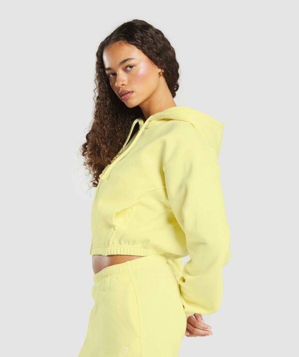 Fleece Zip Hoodie Refresh Yellow - immagine 3