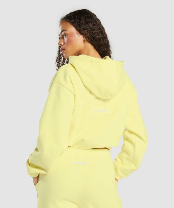 Fleece Zip Hoodie Refresh Yellow - immagine 2