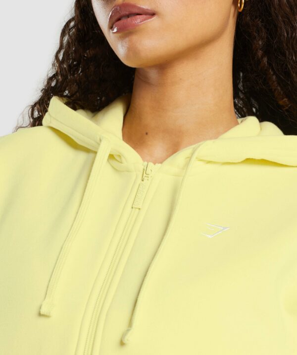 Fleece Zip Hoodie Refresh Yellow - immagine 6