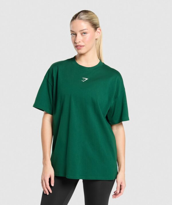 Fraction Oversized T-Shirt Conditioning Green - Image 2