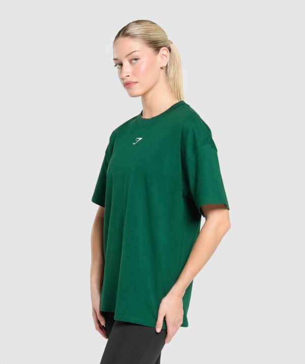 Fraction Oversized T-Shirt Conditioning Green - Image 3