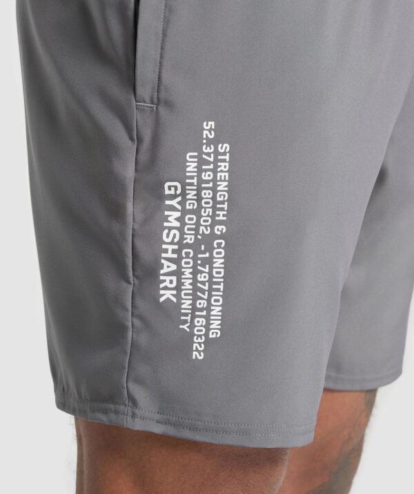 Fitness Apparel 7" Shorts Brushed Grey - Image 2