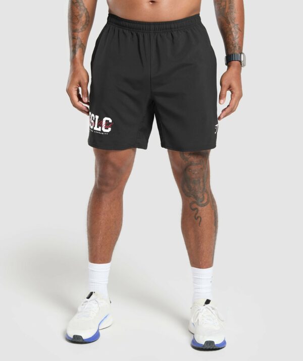 Script Graphic Short Black