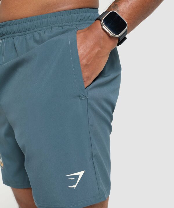 Script Graphic Short Cargo Blue - immagine 6