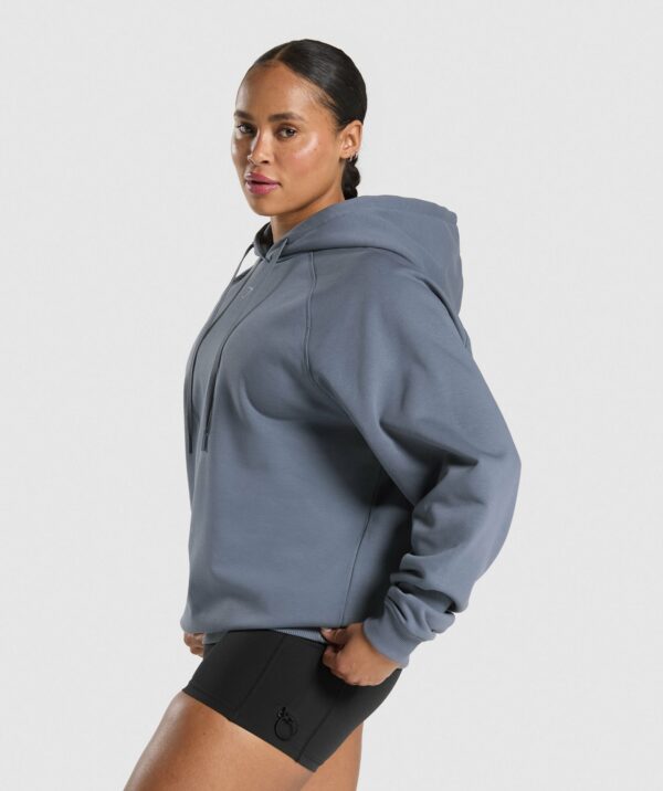 Gym Bunny Oversized Hoodie Iron Blue - Image 3