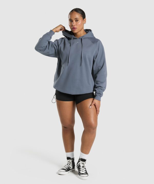 Gym Bunny Oversized Hoodie Iron Blue - immagine 4