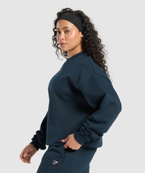 Lifting Club Oversized Sweatshirt Navy - immagine 3