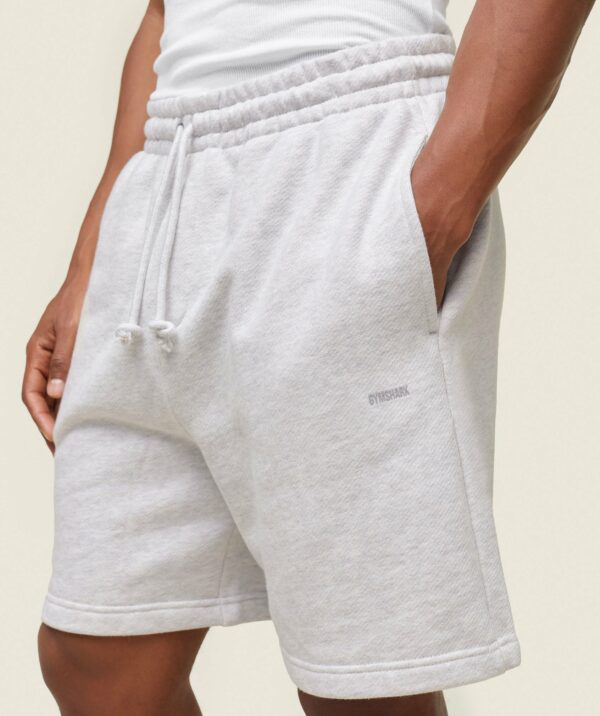 everywear Sweat Shorts Soft Grey Marl - Image 2