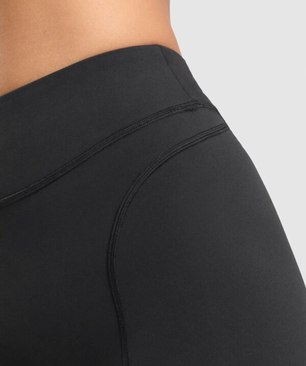 Dipped Waistband Shorts Black - Image 6