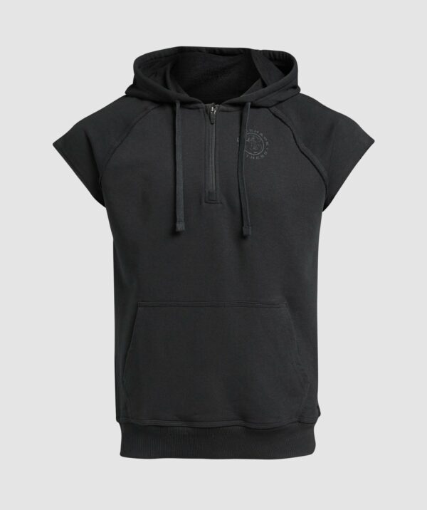 Legacy 1/4 Zip Cap Sleeve Hoodie Black - immagine 8