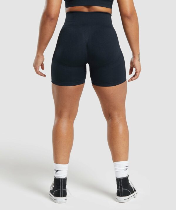 Lift Seamless Shorts Midnight Blue/Black Marl - Image 3