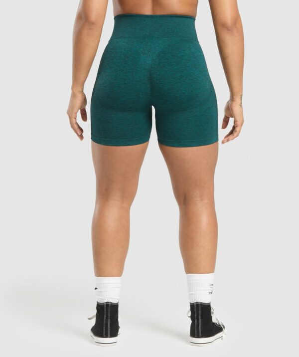 Lift Seamless Shorts Functional Teal/Black Marl - Image 3