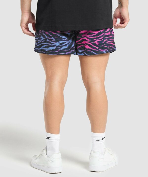 Printed Mesh 5" Shorts Physical Pink - immagine 3