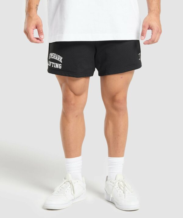 Lifting Mesh 5" Shorts Black