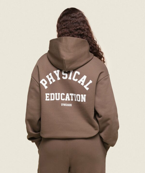 Phys Ed Logo Hoodie Penny Brown