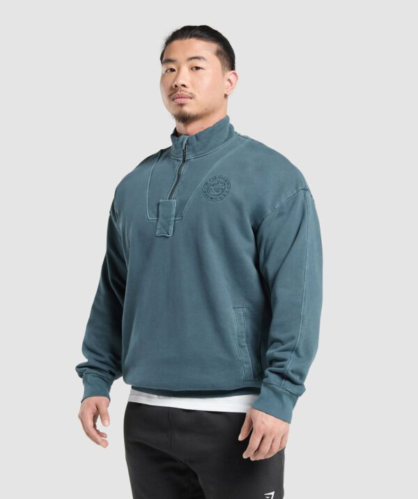 Premium Legacy 1/4 Zip Cargo Blue - immagine 3