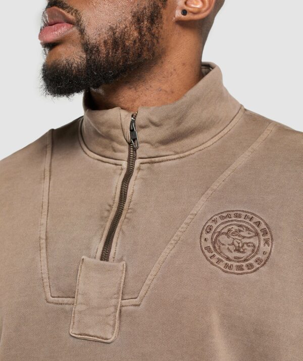 Premium Legacy 1/4 Zip Soft Brown - immagine 7