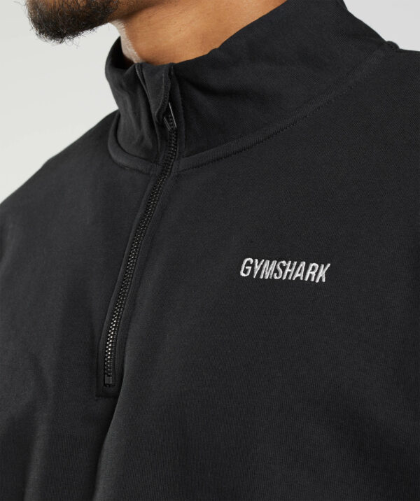 Rest Day Sweats 1/4 Zip Black - immagine 6