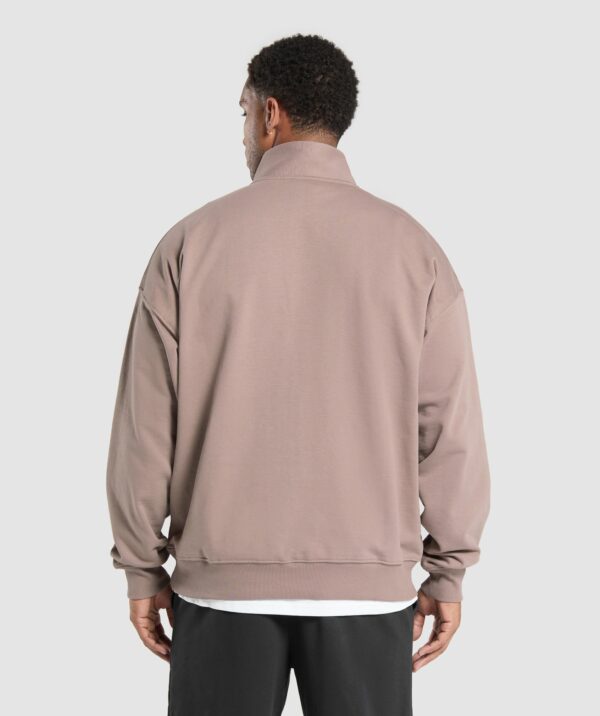 Rest Day Sweats 1/4 Zip Powder Mauve - immagine 2