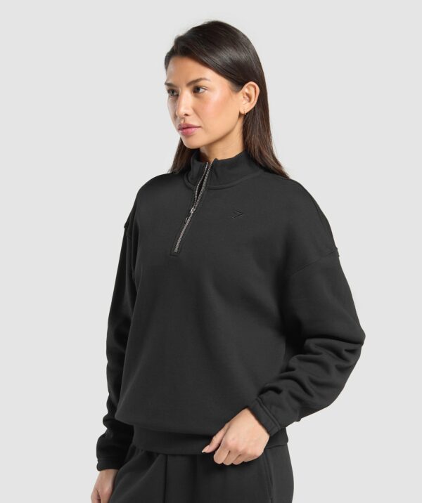 Rest Day Sweats 2.0 1/4 Zip Pullover Black - immagine 3