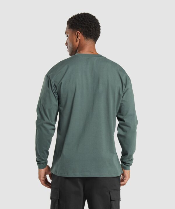 Rest Day Sweats Long Sleeve T-Shirt Slate Teal - Image 4