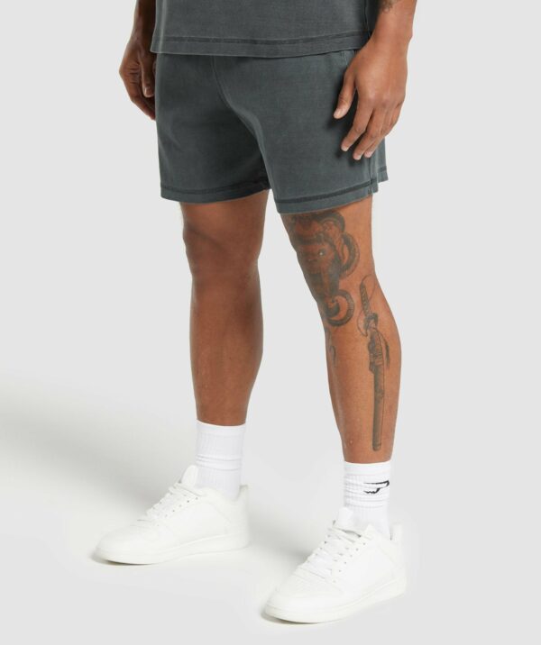 Heavyweight Ribbed Shorts Asphalt Grey - immagine 3